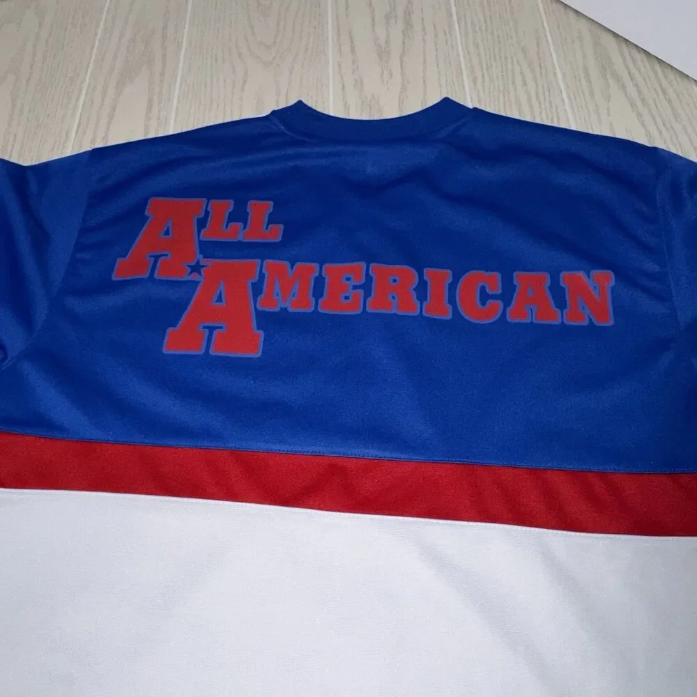 Legendary Classic All American BaseballJersey Blue Red White Size L Polyester